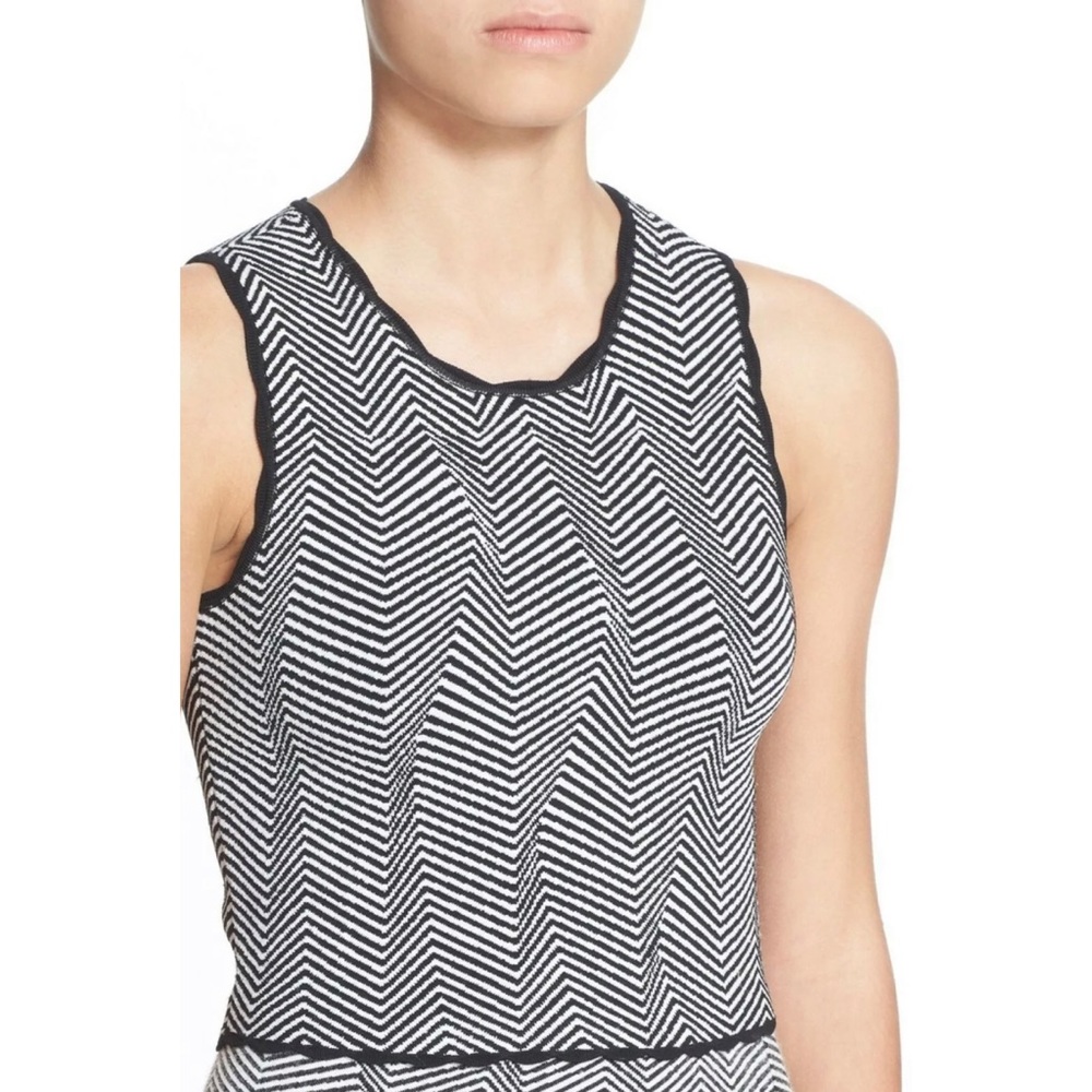 Opening Ceremony Optic Lines Jacquard Knit CropTop